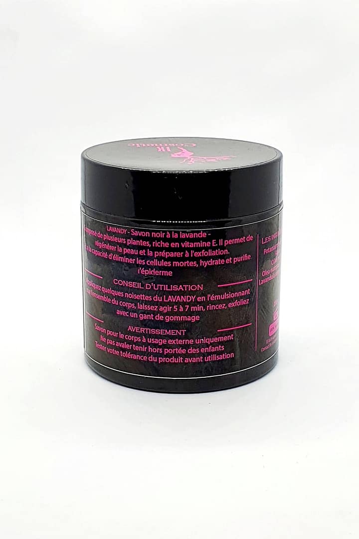 Lavandy_label_r ik Cosmetic – LAVANDY savon noir aux plantes